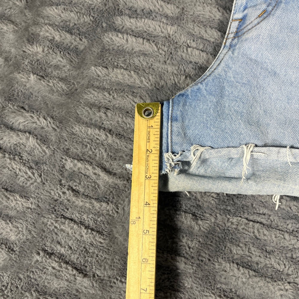 Madewell Curvy Relaxed Denim Shorts Light Wash Blue High Rise 31 CKP454160887 - Picture 6 of 8